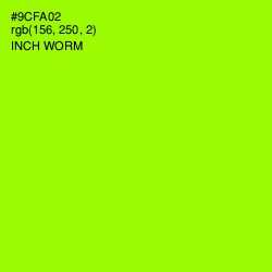 #9CFA02 - Inch Worm Color Image