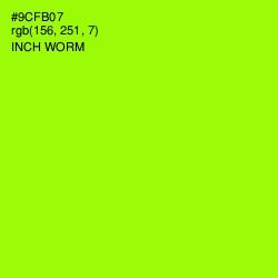 #9CFB07 - Inch Worm Color Image