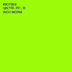 #9CFB09 - Inch Worm Color Image