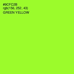 #9CFC2B - Green Yellow Color Image