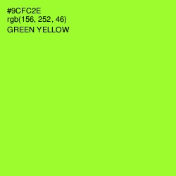 #9CFC2E - Green Yellow Color Image