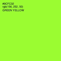 #9CFC32 - Green Yellow Color Image