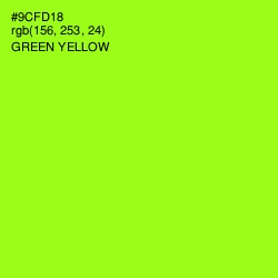 #9CFD18 - Green Yellow Color Image