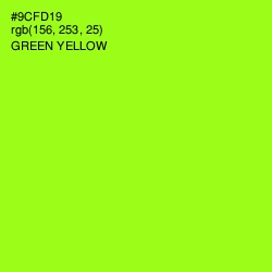 #9CFD19 - Green Yellow Color Image