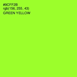 #9CFF2B - Green Yellow Color Image