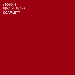 #9D0011 - Scarlett Color Image