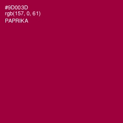 #9D003D - Paprika Color Image