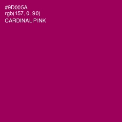 #9D005A - Cardinal Pink Color Image