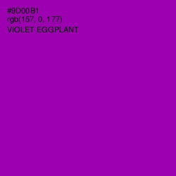 #9D00B1 - Violet Eggplant Color Image