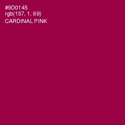 #9D0145 - Cardinal Pink Color Image