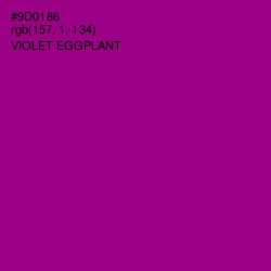 #9D0186 - Violet Eggplant Color Image