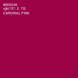 #9D0246 - Cardinal Pink Color Image
