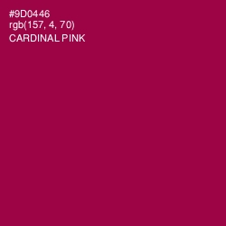 #9D0446 - Cardinal Pink Color Image