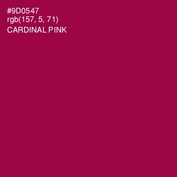 #9D0547 - Cardinal Pink Color Image