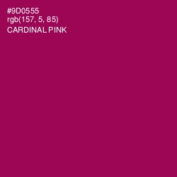 #9D0555 - Cardinal Pink Color Image