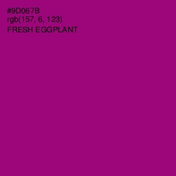 #9D067B - Fresh Eggplant Color Image