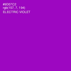 #9D07C2 - Electric Violet Color Image