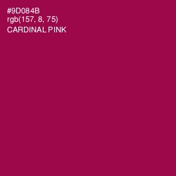 #9D084B - Cardinal Pink Color Image