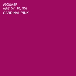 #9D0A5F - Cardinal Pink Color Image