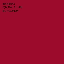 #9D0B2C - Burgundy Color Image