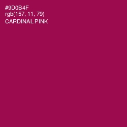 #9D0B4F - Cardinal Pink Color Image