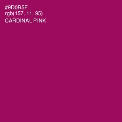 #9D0B5F - Cardinal Pink Color Image