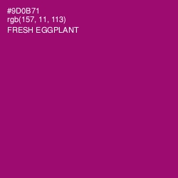#9D0B71 - Fresh Eggplant Color Image