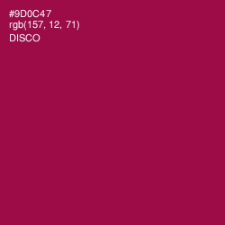 #9D0C47 - Disco Color Image