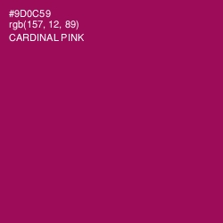 #9D0C59 - Cardinal Pink Color Image