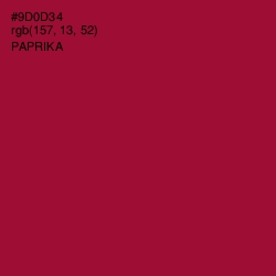 #9D0D34 - Paprika Color Image