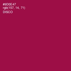 #9D0E47 - Disco Color Image