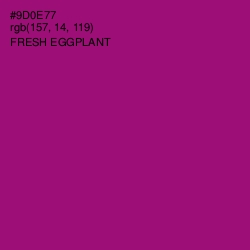 #9D0E77 - Fresh Eggplant Color Image