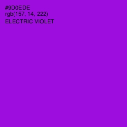 #9D0EDE - Electric Violet Color Image