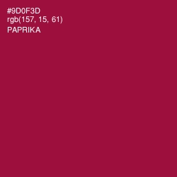 #9D0F3D - Paprika Color Image