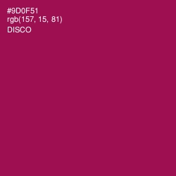 #9D0F51 - Disco Color Image