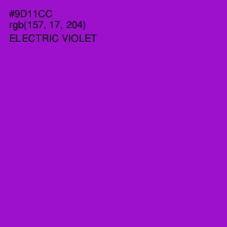 #9D11CC - Electric Violet Color Image