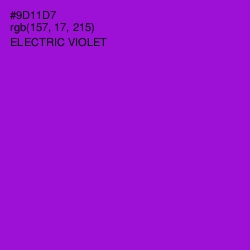 #9D11D7 - Electric Violet Color Image