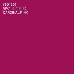 #9D1256 - Cardinal Pink Color Image