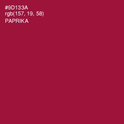 #9D133A - Paprika Color Image