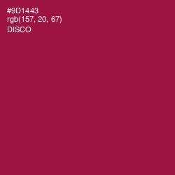 #9D1443 - Disco Color Image