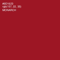 #9D1623 - Monarch Color Image