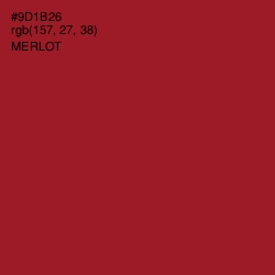 #9D1B26 - Merlot Color Image