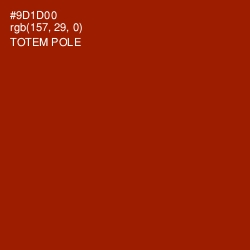 #9D1D00 - Totem Pole Color Image