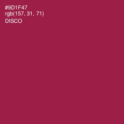 #9D1F47 - Disco Color Image