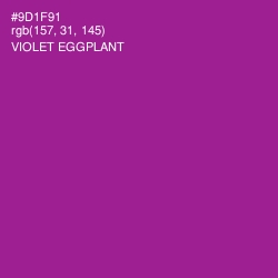 #9D1F91 - Violet Eggplant Color Image
