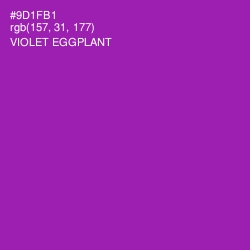 #9D1FB1 - Violet Eggplant Color Image