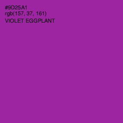 #9D25A1 - Violet Eggplant Color Image