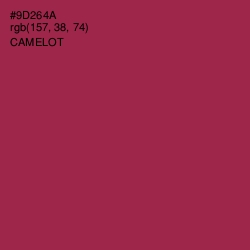 #9D264A - Camelot Color Image