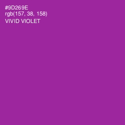 #9D269E - Vivid Violet Color Image