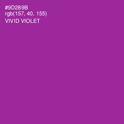 #9D289B - Vivid Violet Color Image